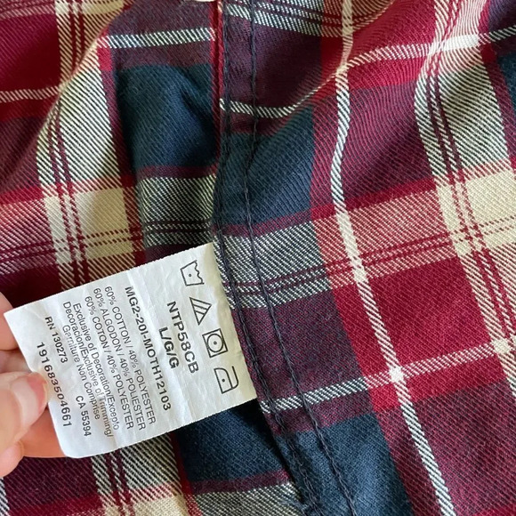 Wrangler All Terrain Gear Red Plaid Button Down shirt - Picture 7 of 16